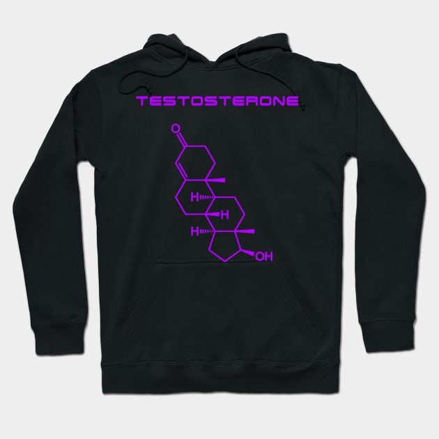 Testosterone - Purple Hoodie by Roidula